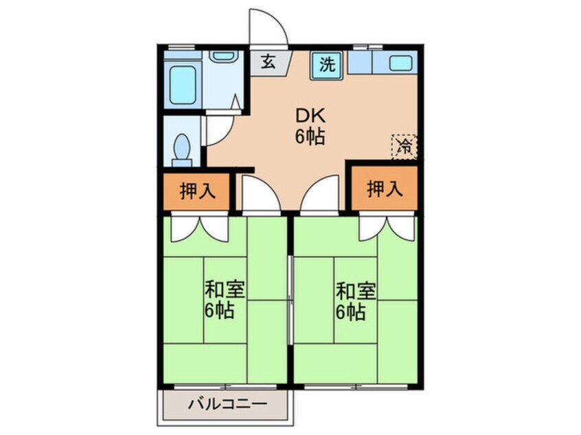 間取図 コーポ酒井