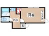 パインヒル南小岩 1Kの間取り