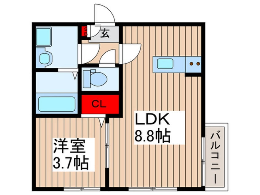 間取図 仮）トレンティーノ