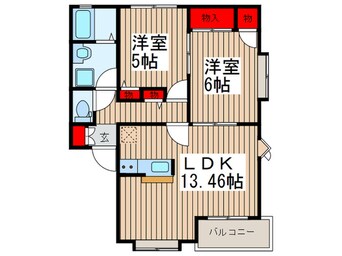 間取図 ア－バンプレステ－ジ