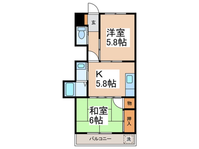 間取図 ペアシティマンション1