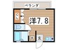 ＴＳ・堀ノ内 1Rの間取り