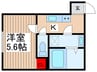カインドネス蕨Ⅴ 1Kの間取り