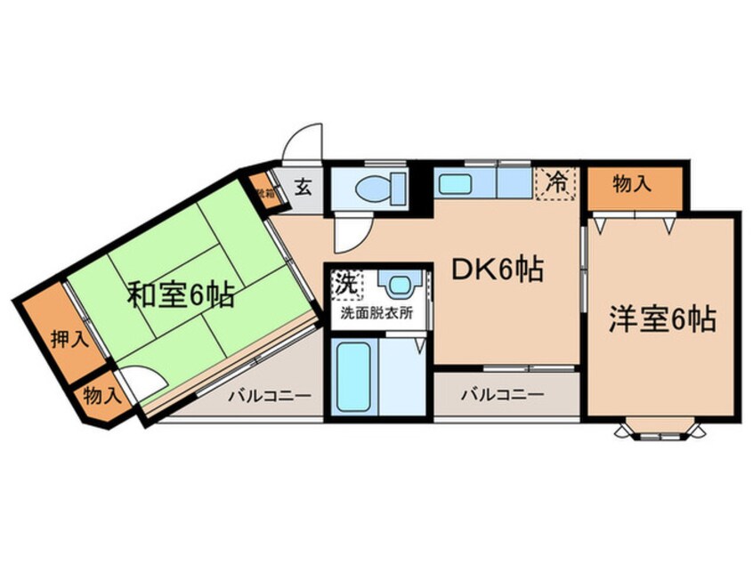 間取図 レクエルド日吉