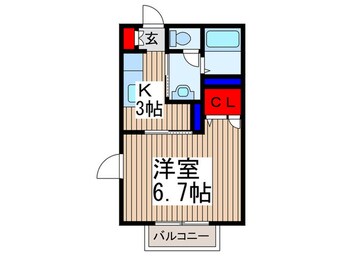 間取図 クレール西浦和C