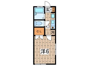 間取図 クロ－バ－ハイツ