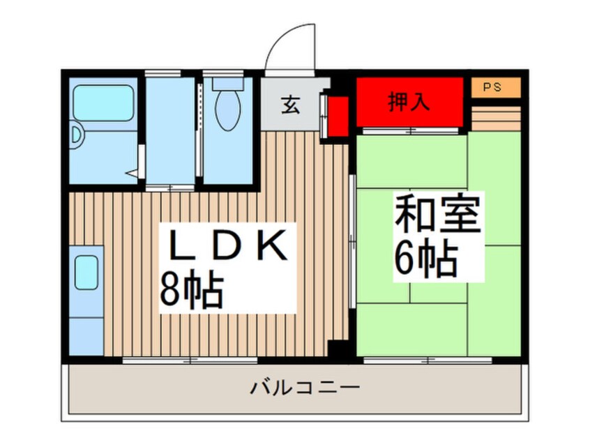 間取図 グリ－ンヒル