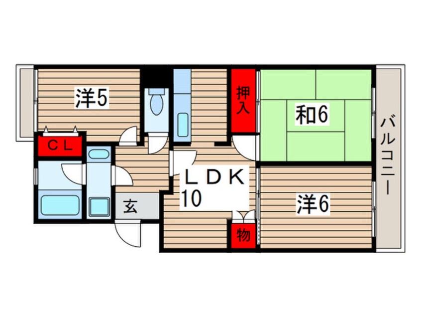 間取図 サンライズマンション