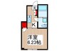 カインドネス蕨Ⅳ 1Kの間取り