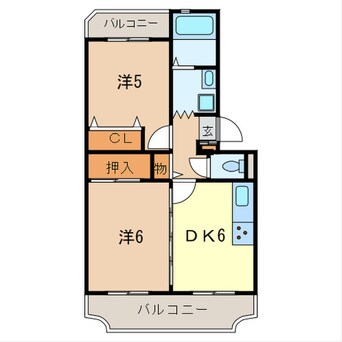 間取図 ドミールウチダ