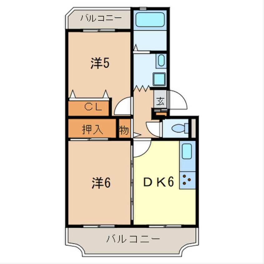 間取図 ドミールウチダ