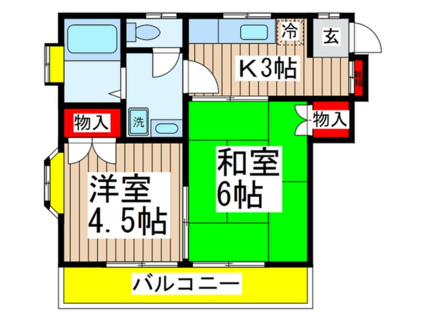 間取図 コ－ポ・コスモ