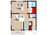 スト－クハイツ 1LDKの間取り
