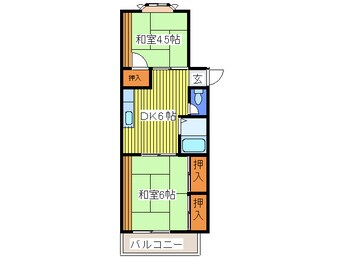 間取図 コ－ポ　青樹
