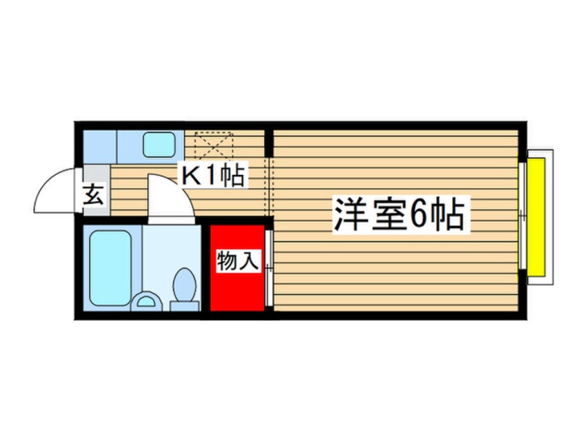 間取図 コーポ金子2