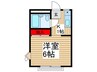 コーポ金子2 1Kの間取り