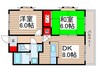 日恵ふじみ野ビル 2DKの間取り