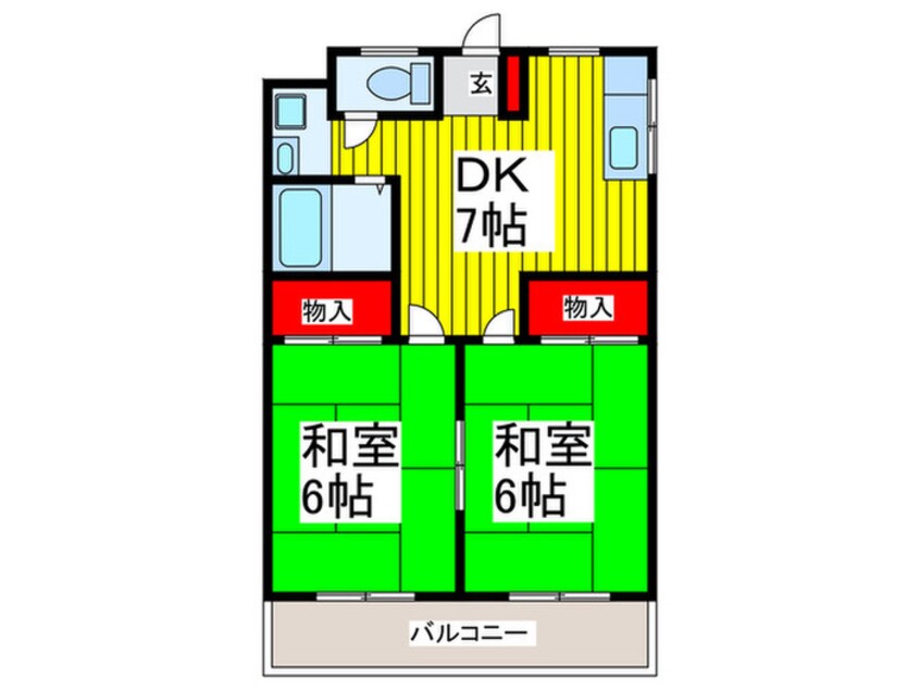 間取図 白鍬ハイツ