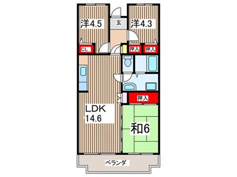 間取図 ミナミスクウェア