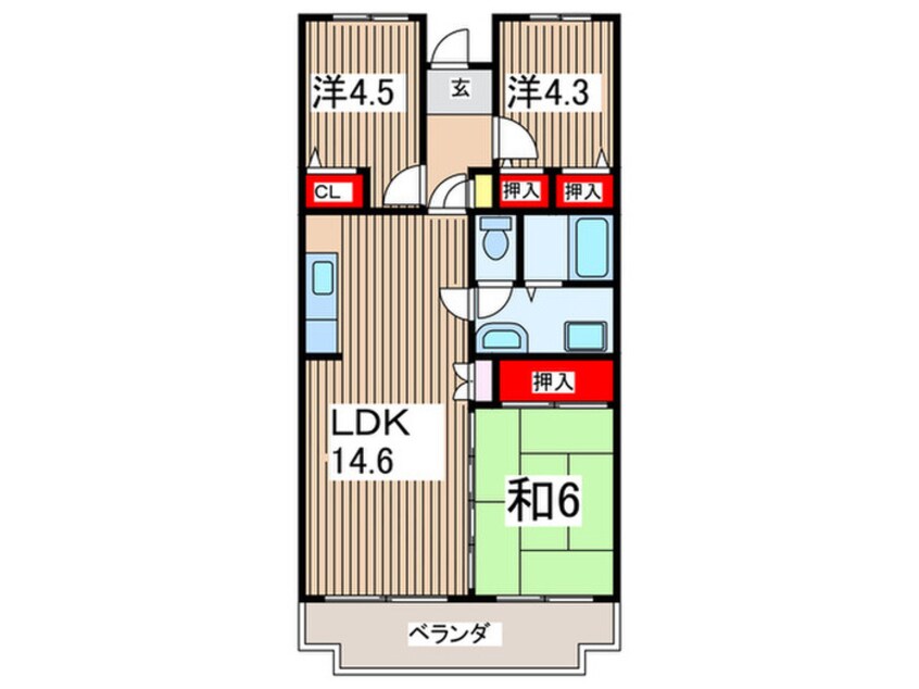 間取図 ミナミスクウェア