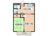 シティ―堂山Ｂ 2DKの間取り
