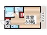 七光台ハイツ 1Rの間取り