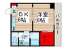 ケ－プビル 1DKの間取り
