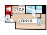 アリュール砂町銀座 1LDKの間取り