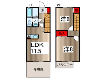 間取図 コンフォ－ト所沢Ｃ