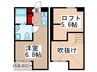 アクアプレイス日進 1Rの間取り