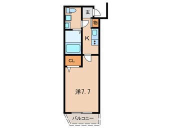 間取図 クレヴィスタ赤羽(206)