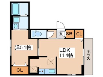 間取図 ラリュール江戸川Ⅰ