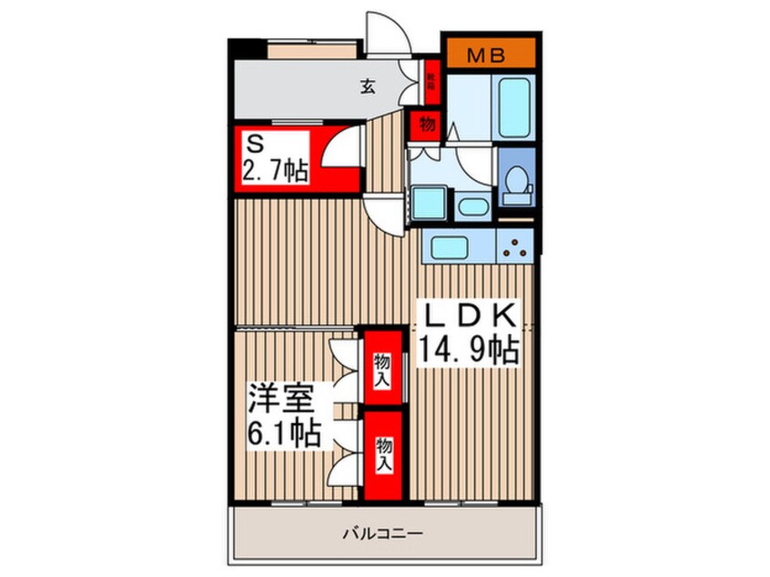 間取図 ロ－ズガ－デン