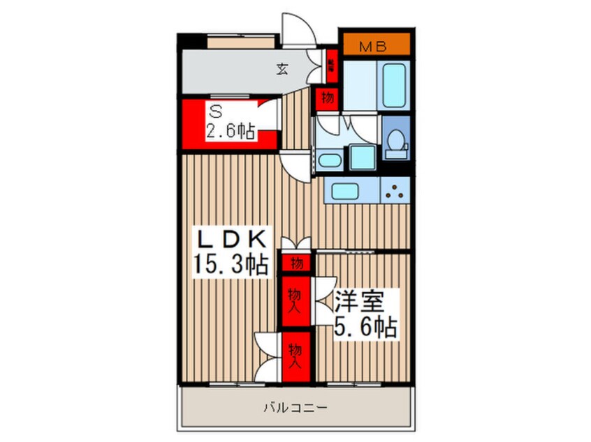 間取図 ロ－ズガ－デン