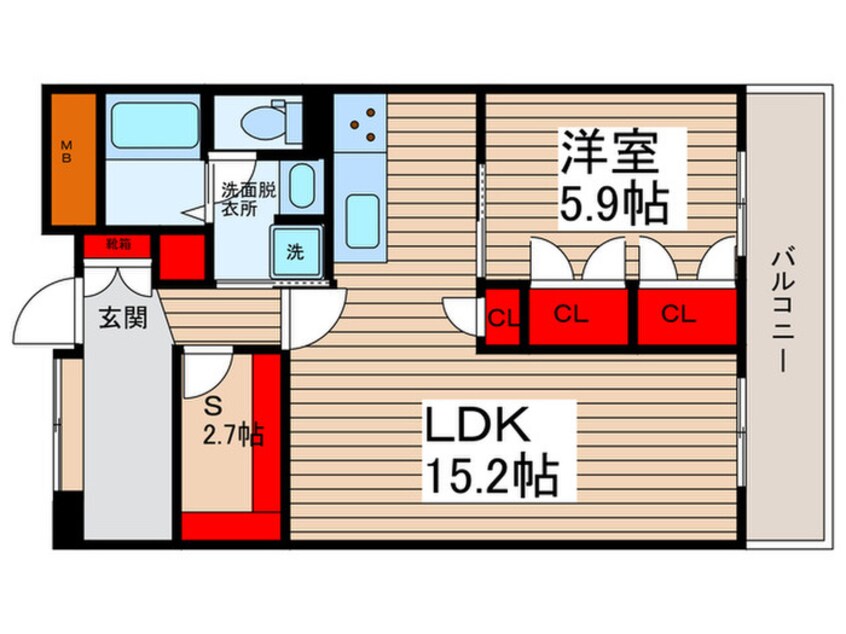 間取図 ロ－ズガ－デン