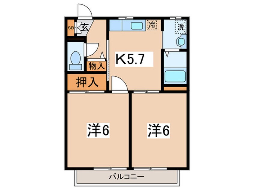 間取図 シティーメゾンふるきⅢ