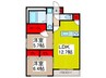 sunshine residence 2LDKの間取り