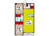 sunshine residence 2LDKの間取り