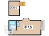 小柳ハイム 1Rの間取り