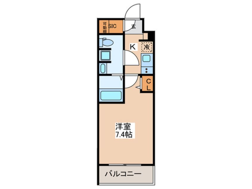 間取図 ｼﾞｪﾉｳﾞｨｱ京成立石Ⅳｽｶｲｶﾞｰﾃﾞﾝ