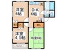 キャッスル 3DKの間取り