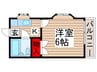 セブン末広 1Kの間取り
