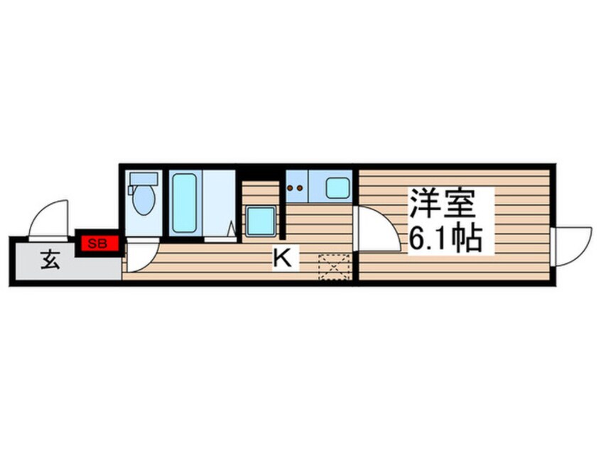 間取図 Meldia Residential北千住