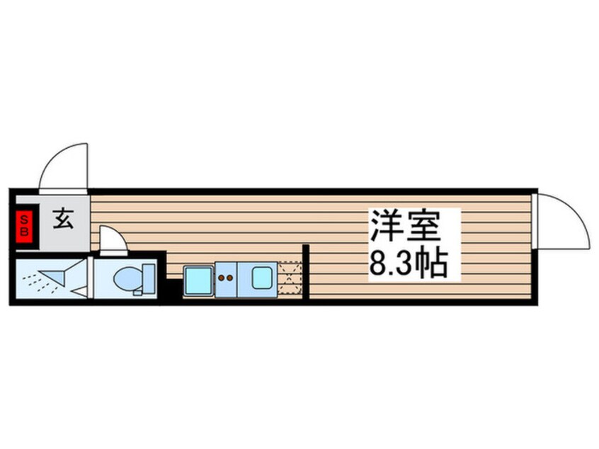 間取図 Meldia Residential北千住