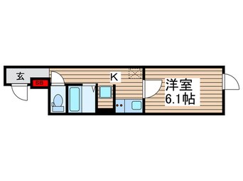 間取図 Meldia Residential北千住