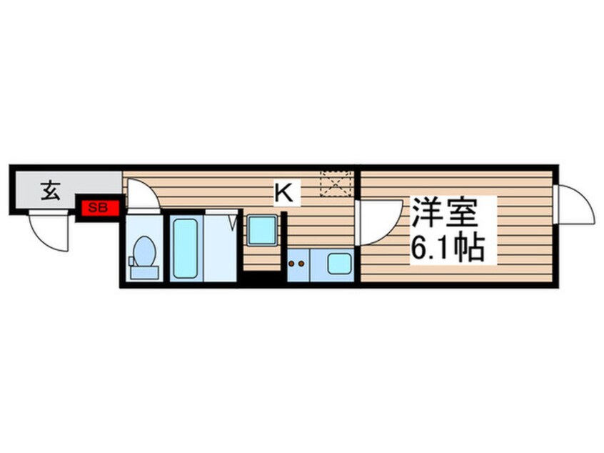 間取図 Meldia Residential北千住