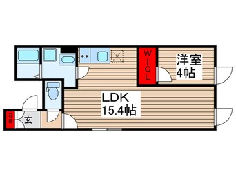 間取図 Meldia Residential北千住