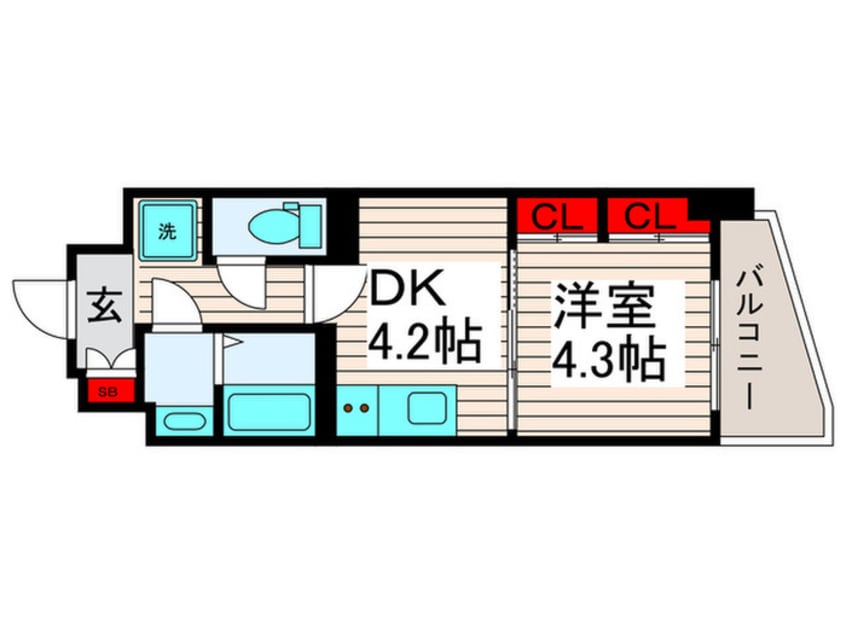 間取図 ラフィスタ西新井（704）