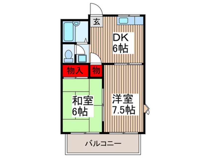 間取図 パルコーポ梓