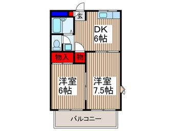 間取図 パルコーポ梓